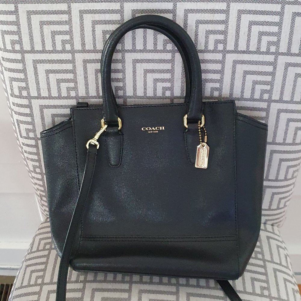 Coach Saffiano Leather Satchel /Crossbody Bag